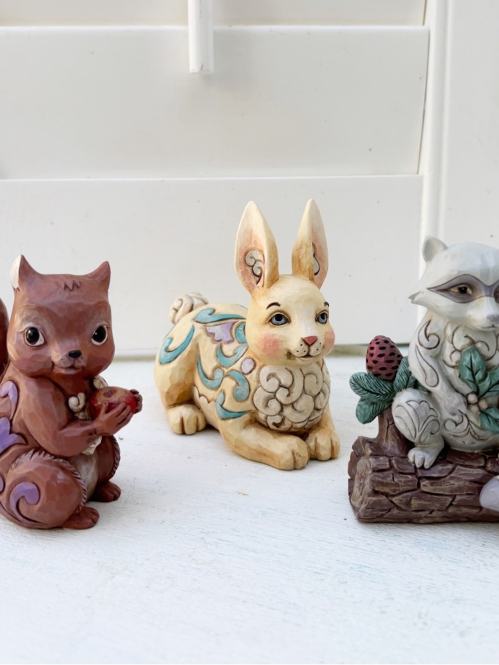 Jim Shore Heartwood Creek Chipmunk And Fox Figurines Cute As A Cottontail